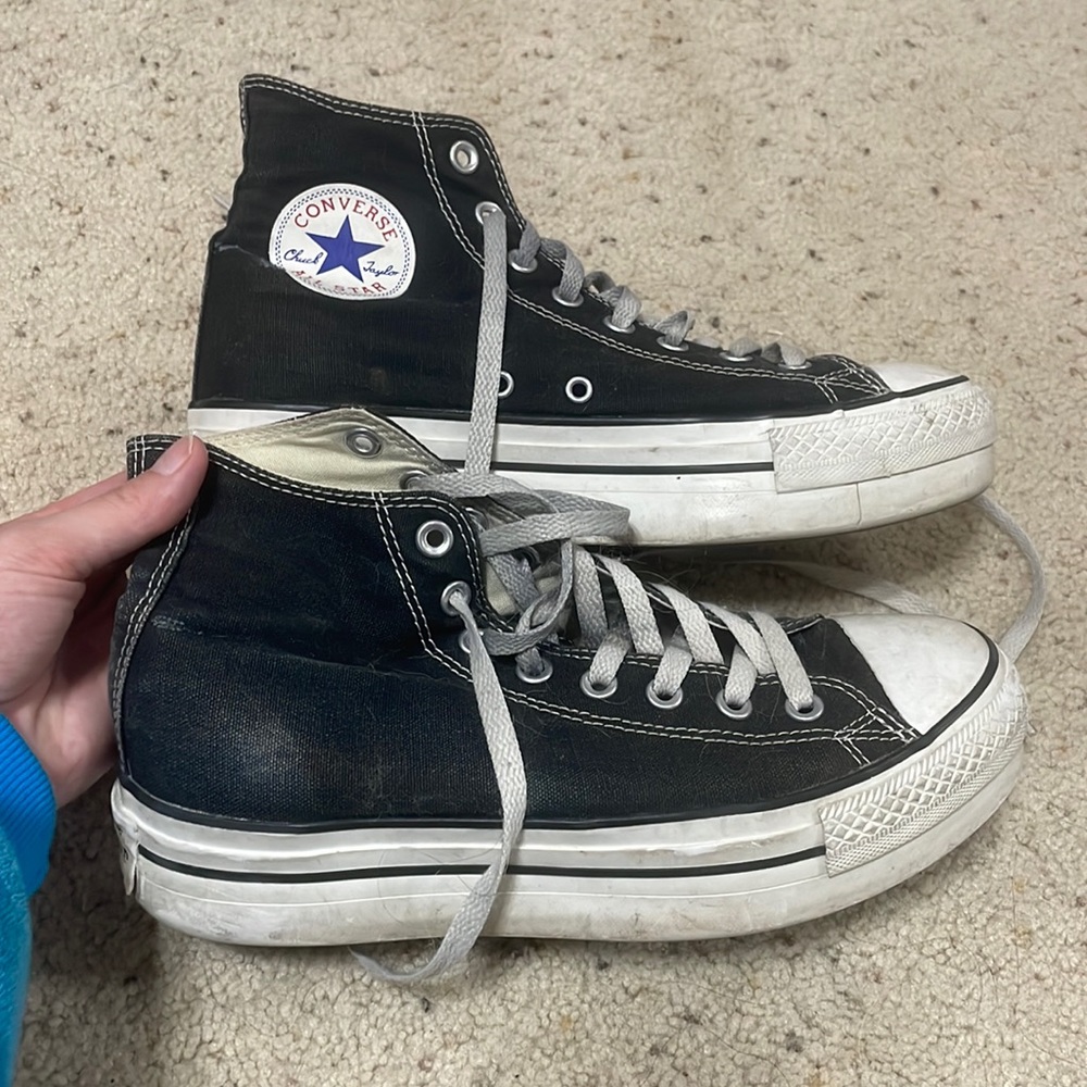 Platform hightop converse